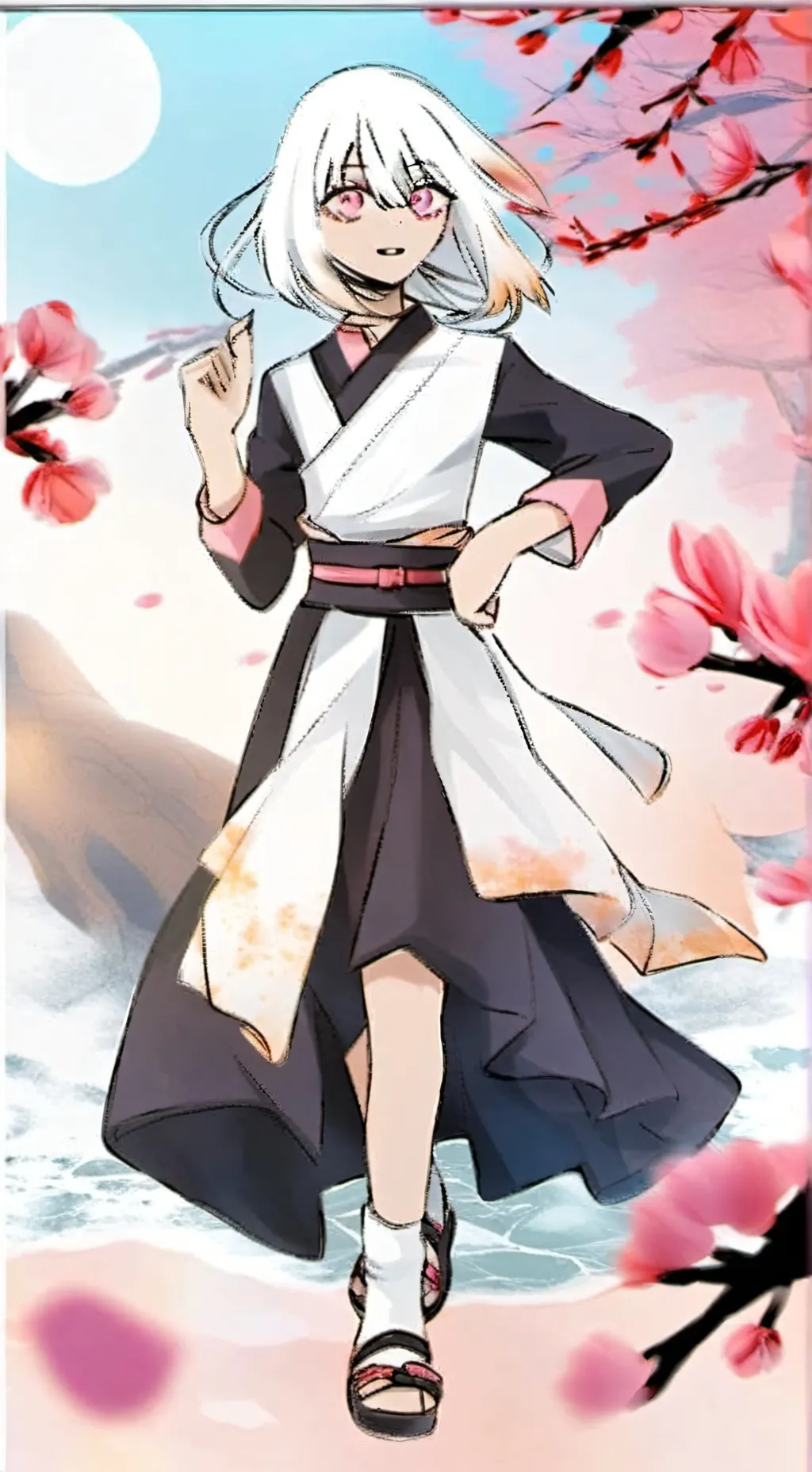 ai character: Kny valentines day background