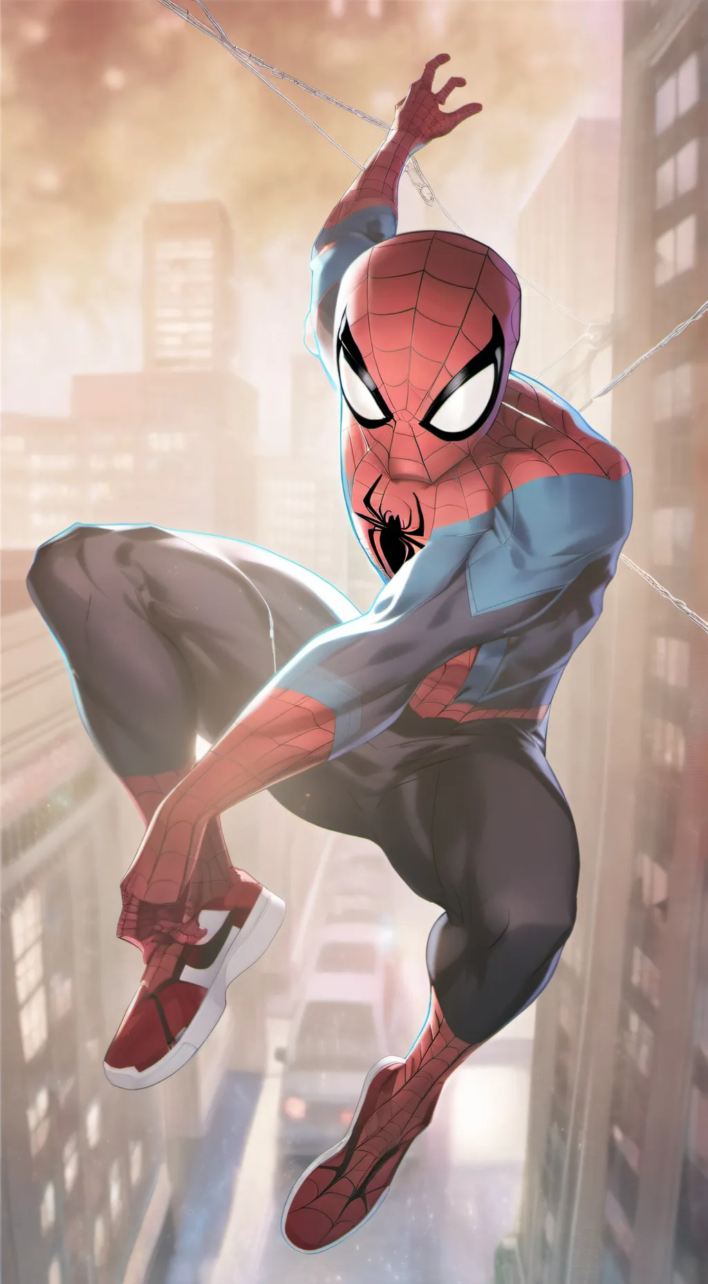 ai character: spider man background