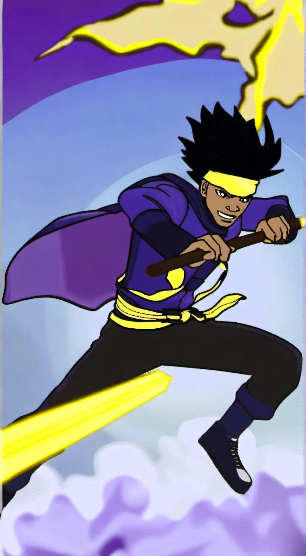 ai character: super shock background