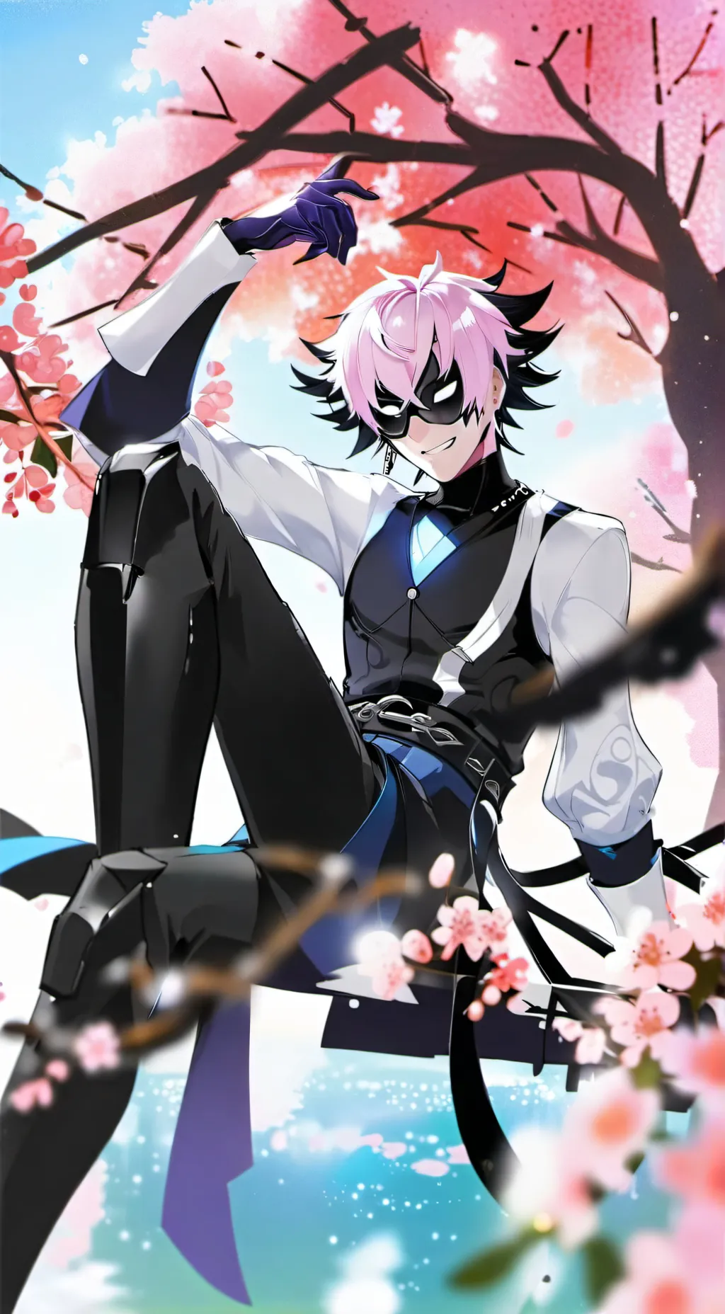 ai character: dark background