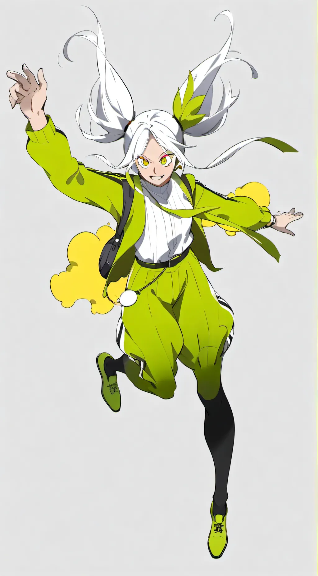 ai character: Mirko(bunny hero)  background
