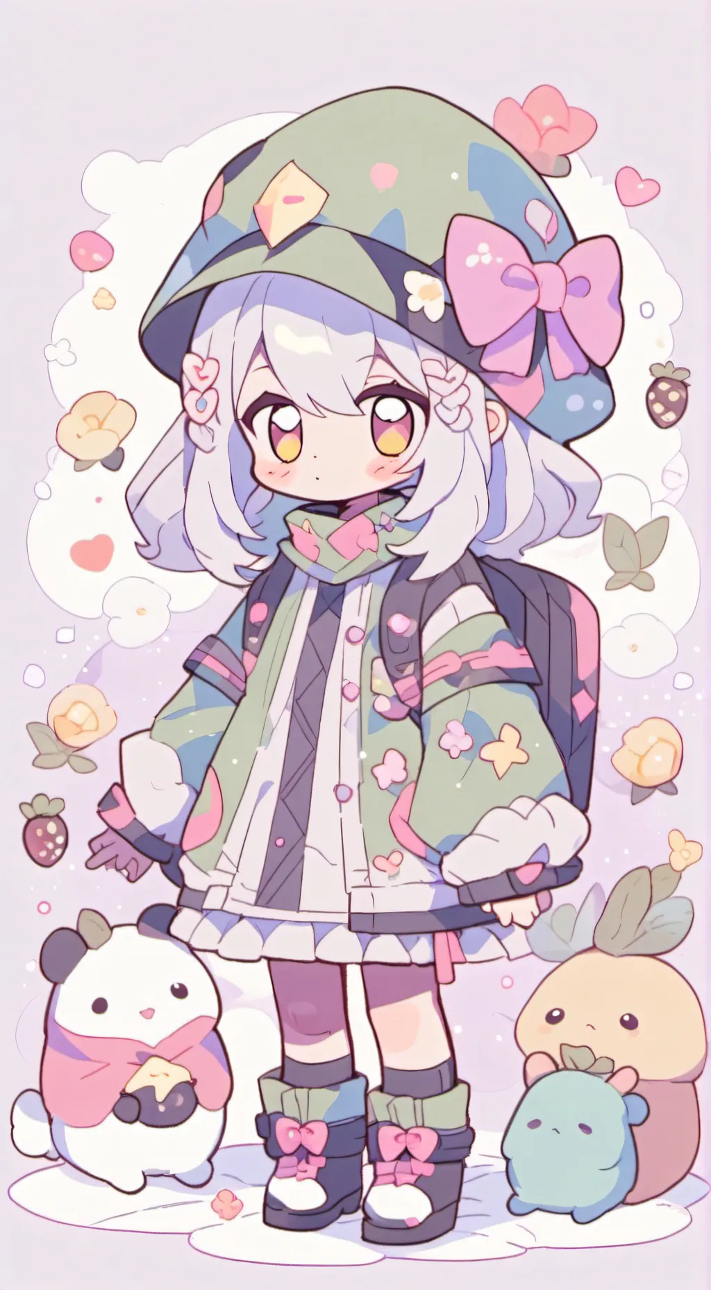 ai character: CH valentines background