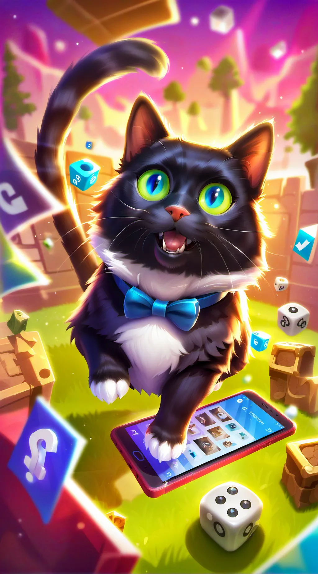 ai character: Litty background