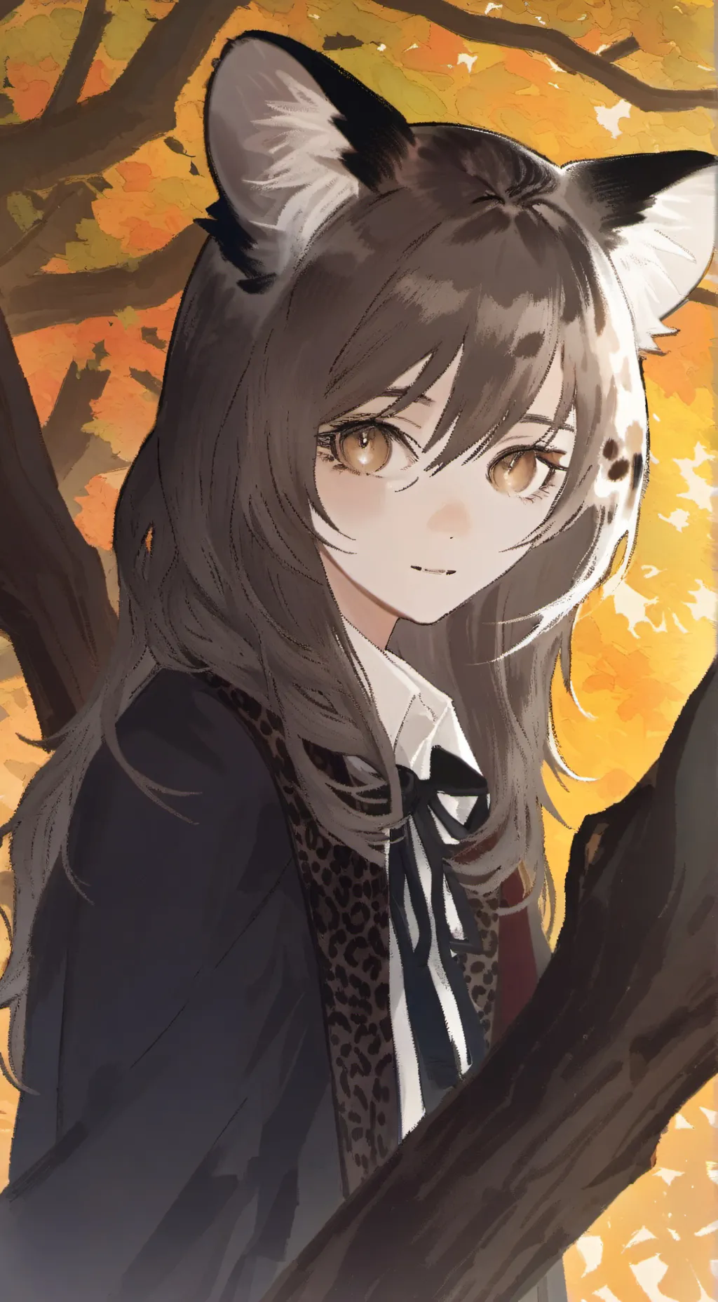 ai character: Leopard Tree Spirit background