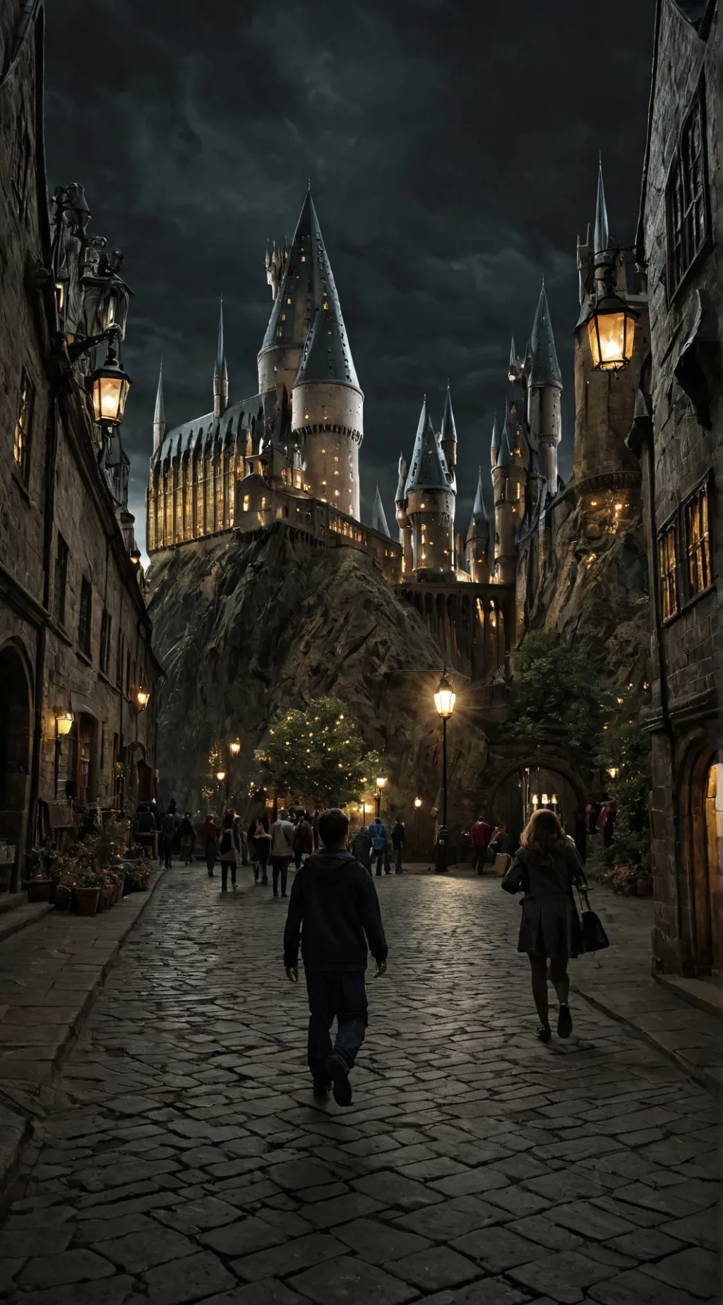 ai character: Hogwarts 😃 background