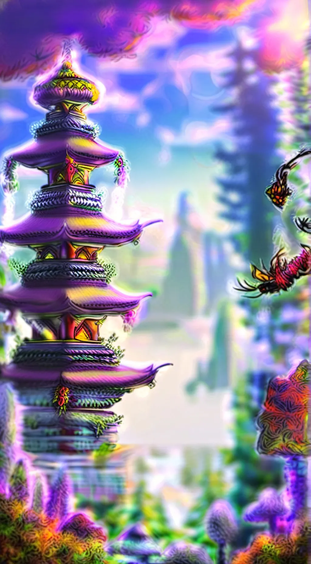 ai character: pigiama party  background