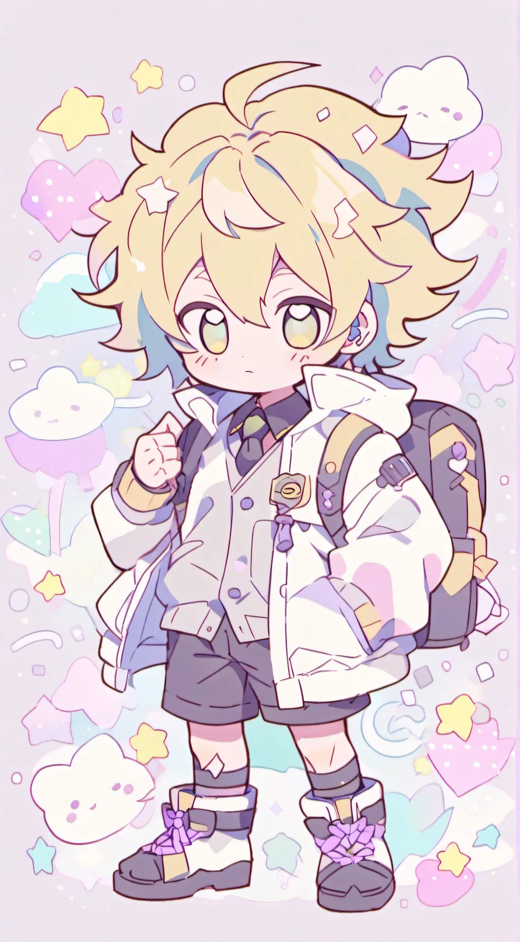 ai character: Trans denki background