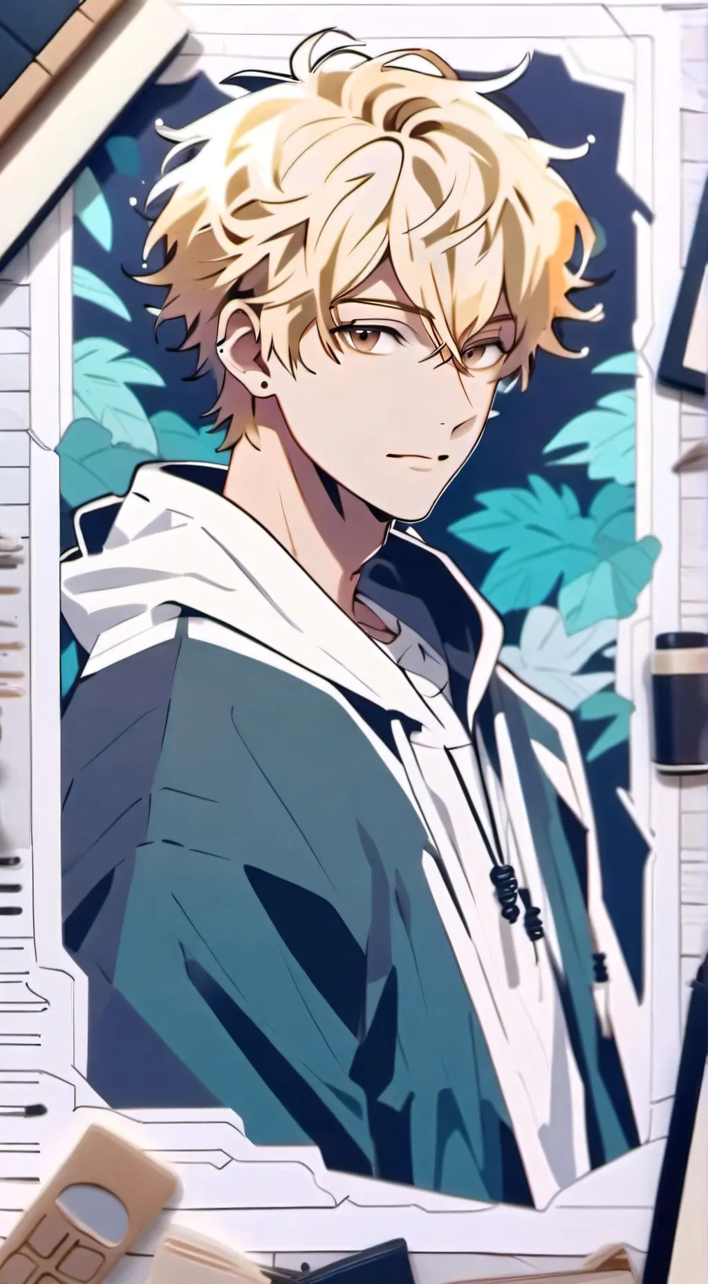 ai character: Katsuki Bakugo background