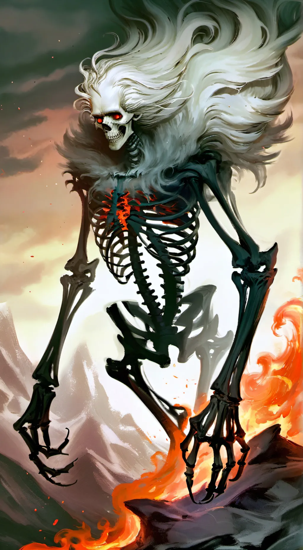 ai character: Bob the skeleton background