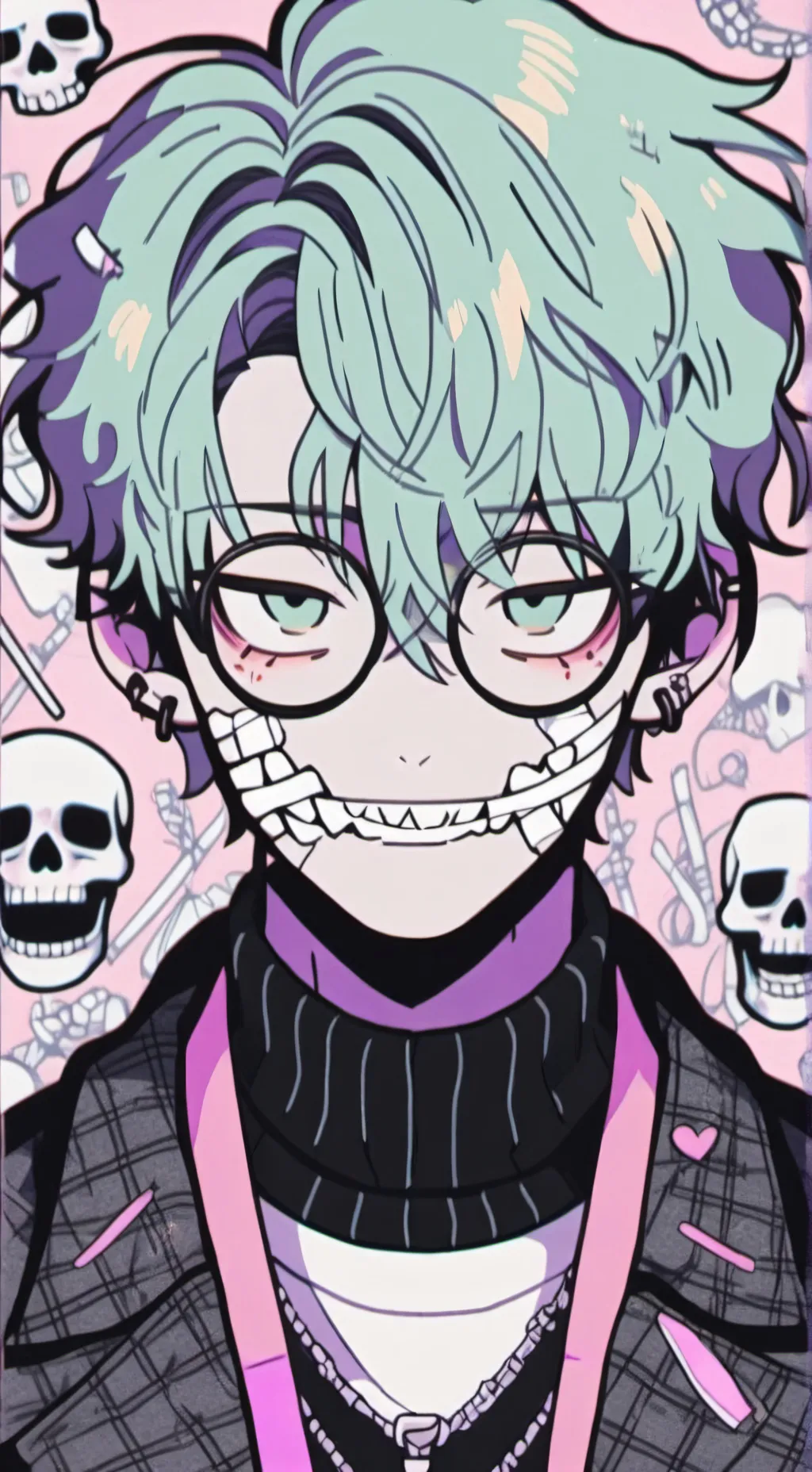 ai character: Debuged sans background