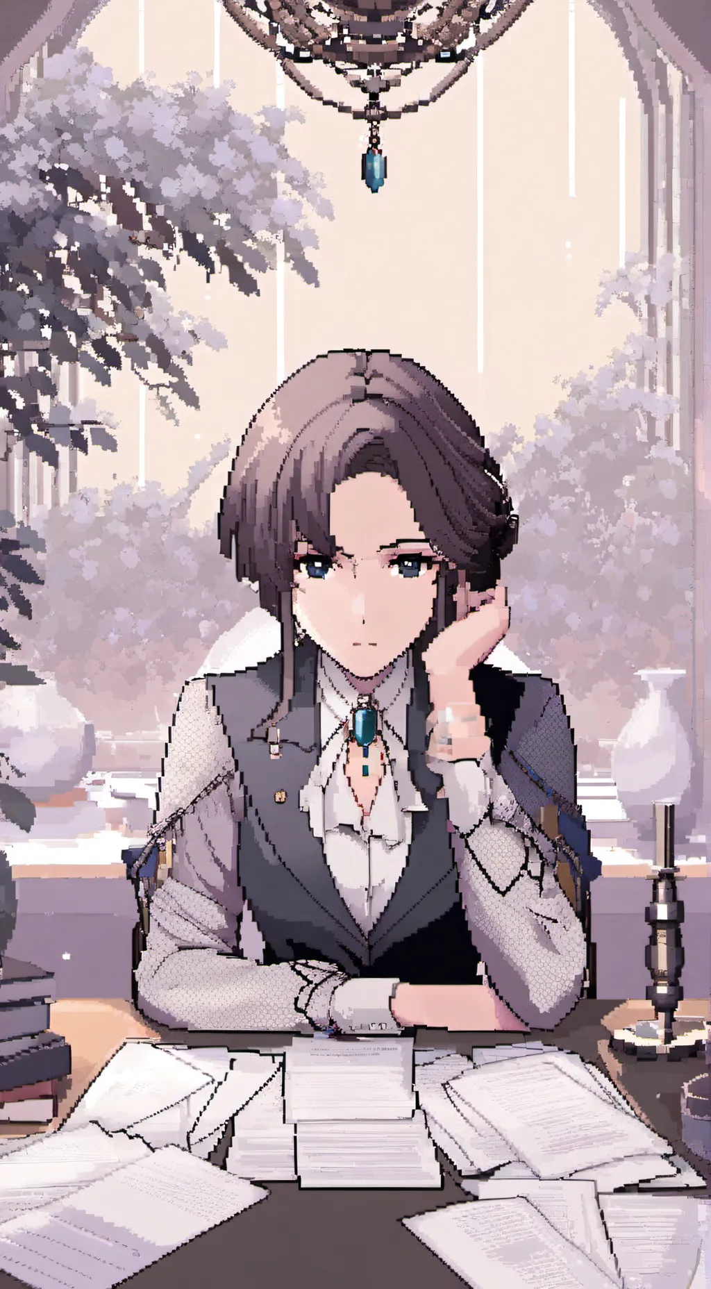 ai character: Lorainne  background
