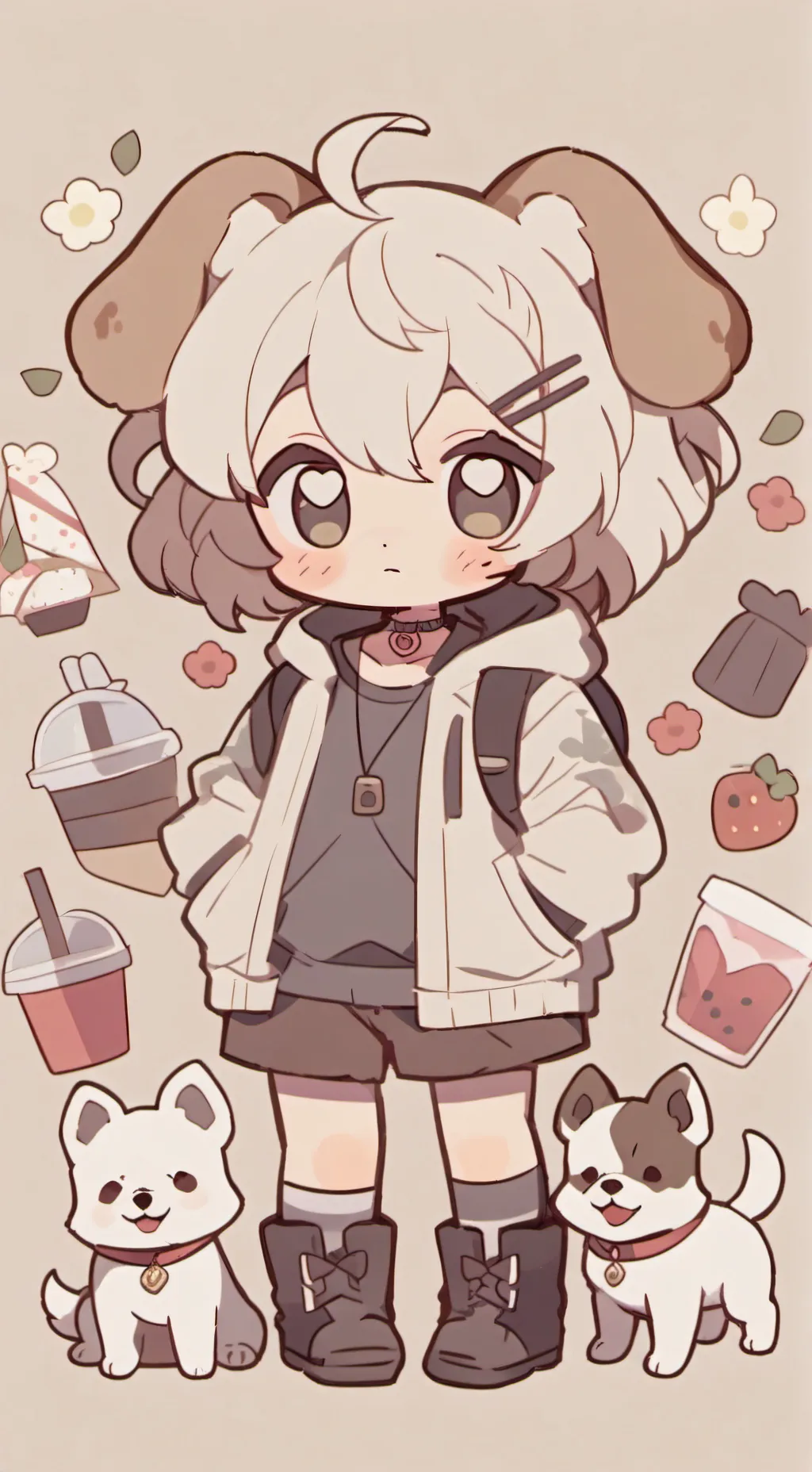 ai character: Baby furry background