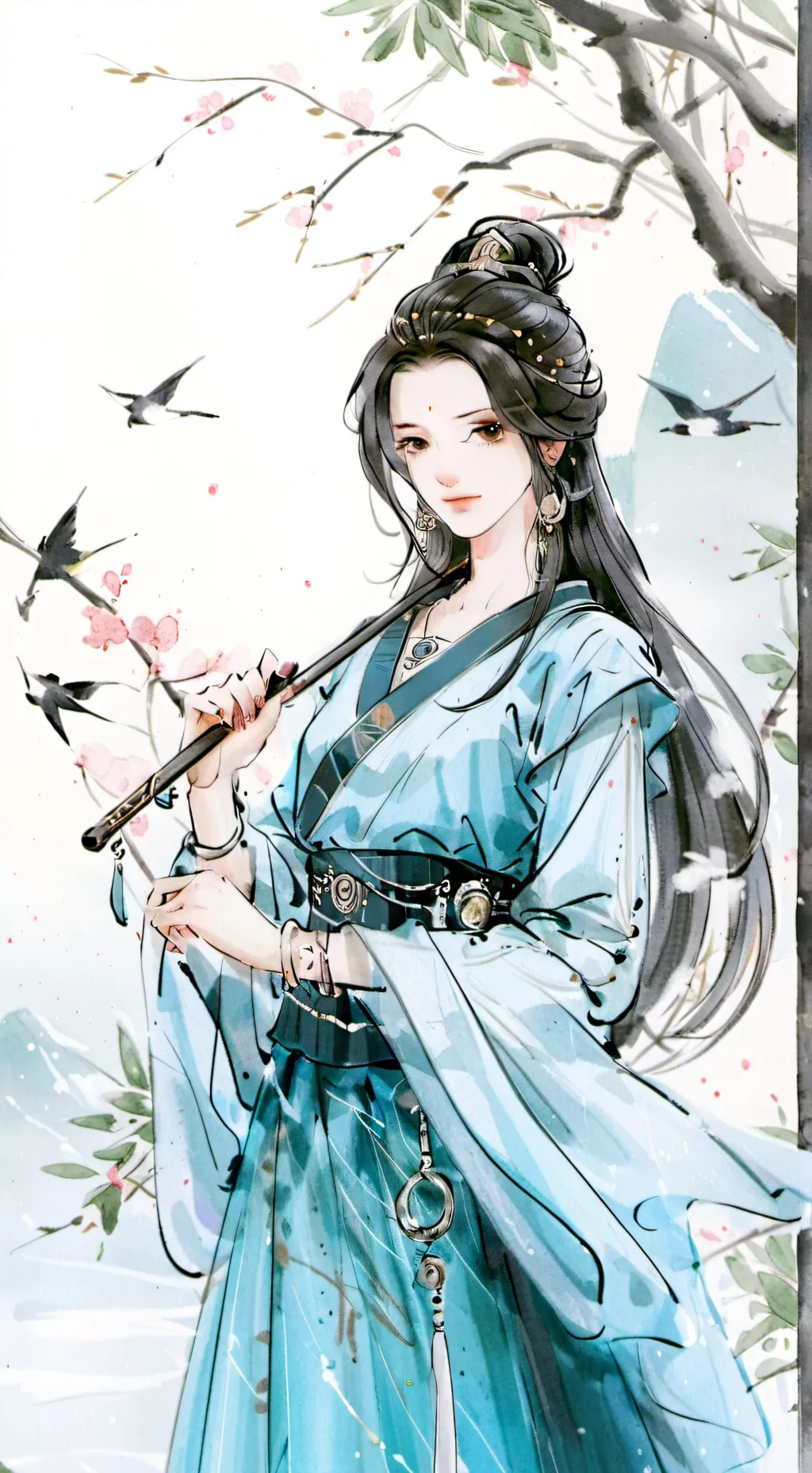 ai character: dd x cn background