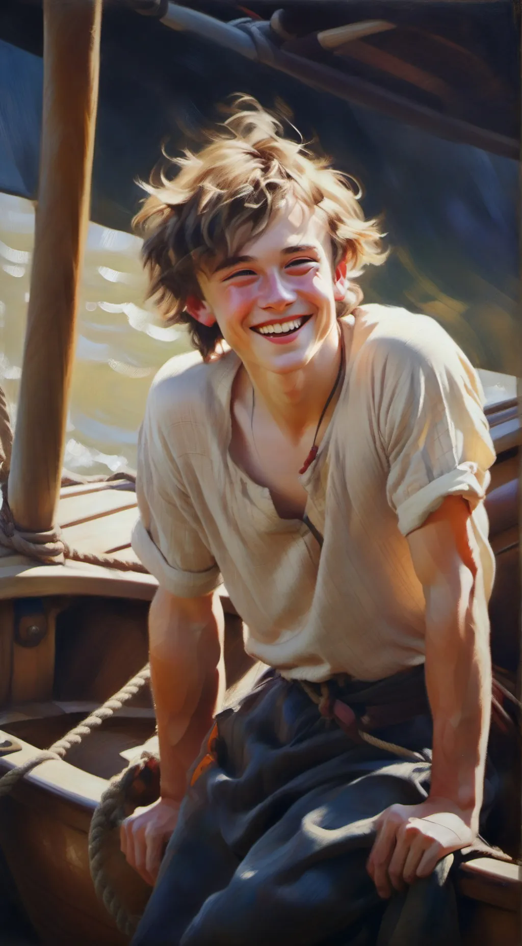 ai character: The Sailor boy background