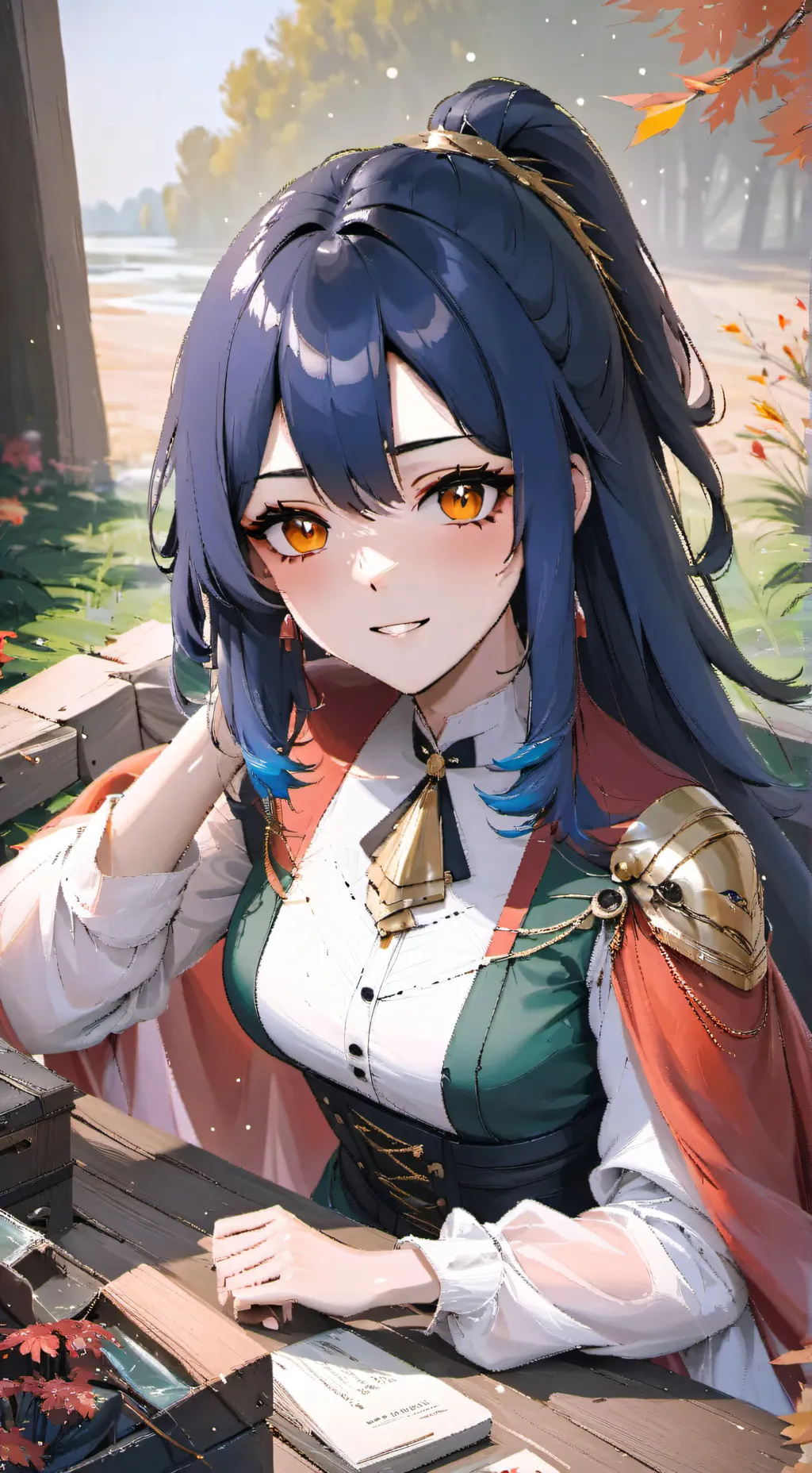 ai character: Azul background