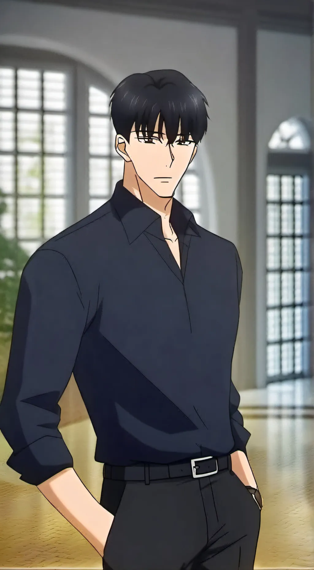 ai character: Sung Jin-Woo background