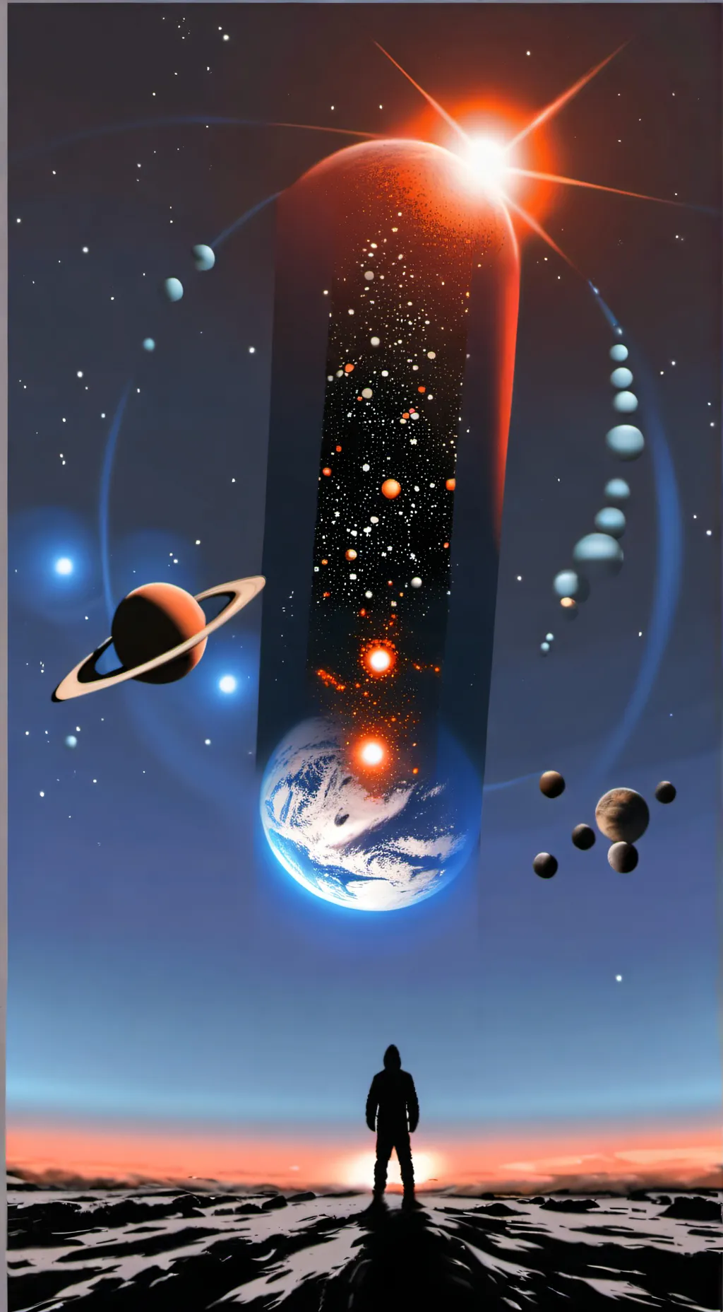 ai character: Planet Nibiru background