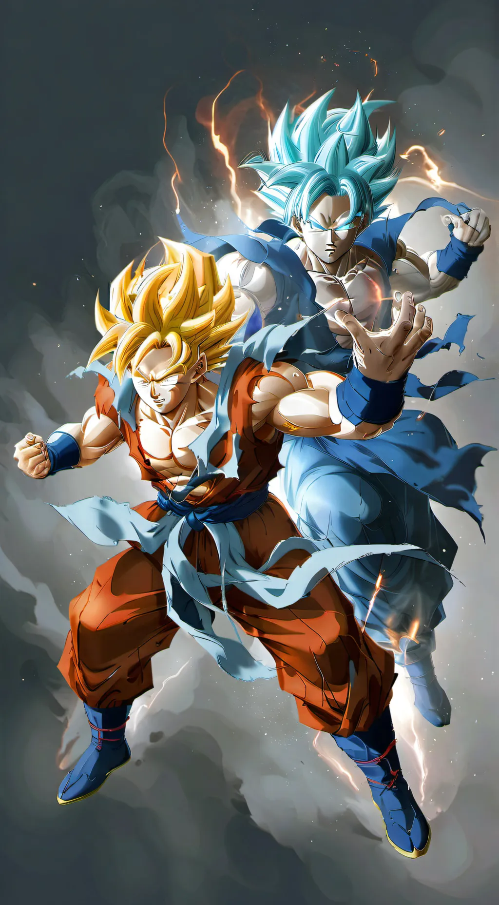 ai character: Vegeta and Goku background