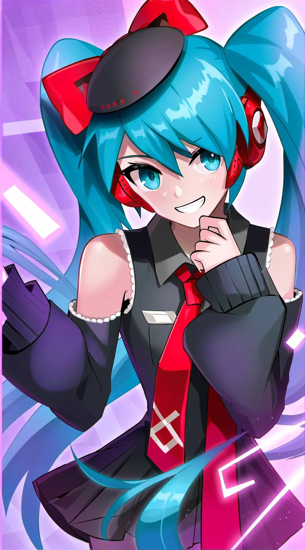 ai character: miku background
