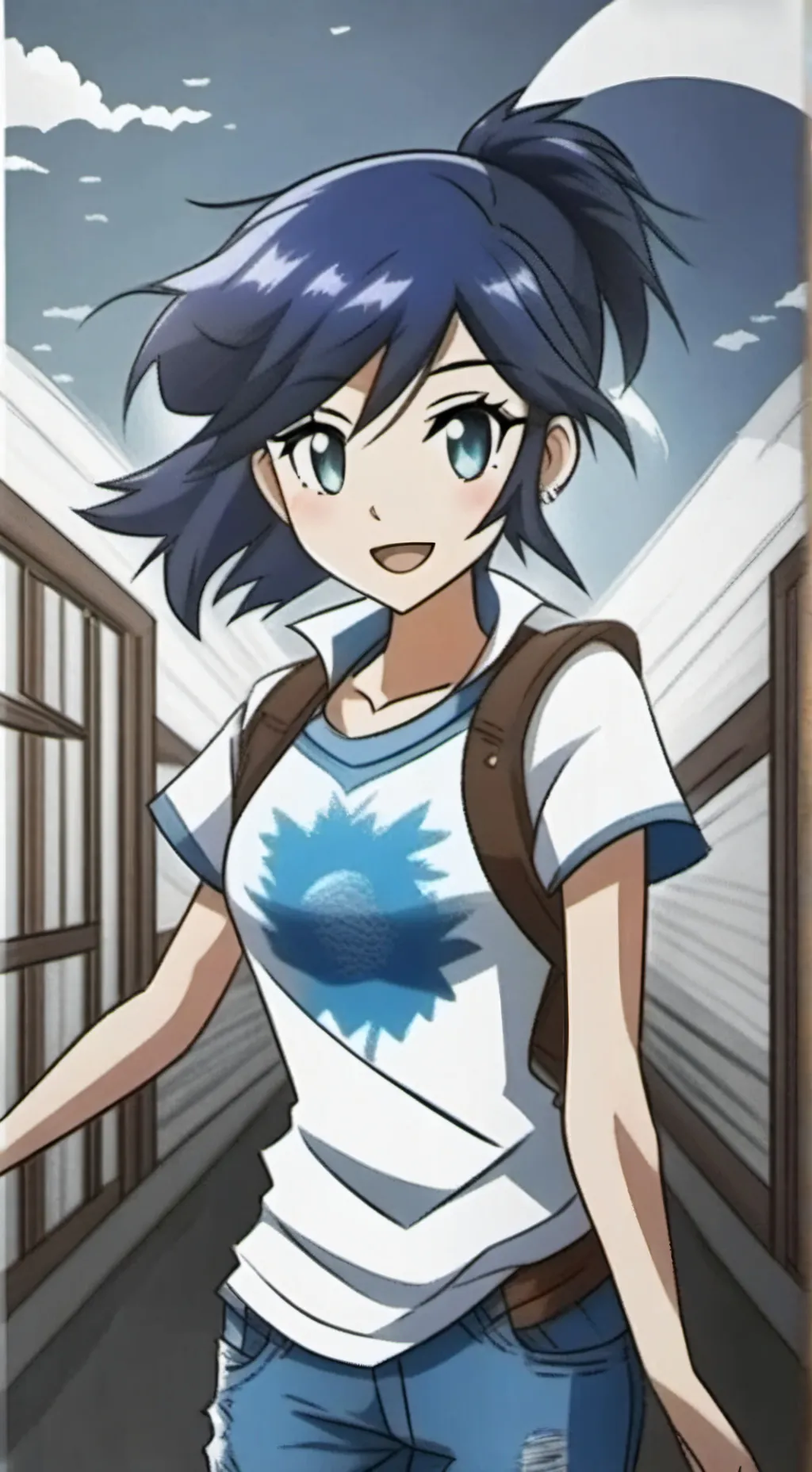 ai character: Marinette  Gl background