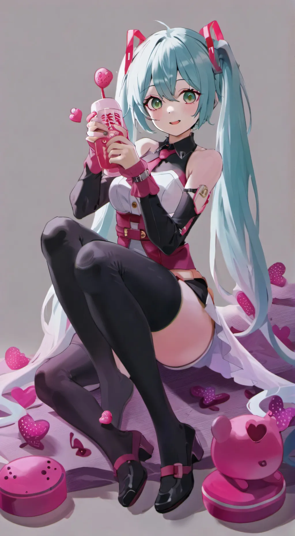 ai character: Miku background