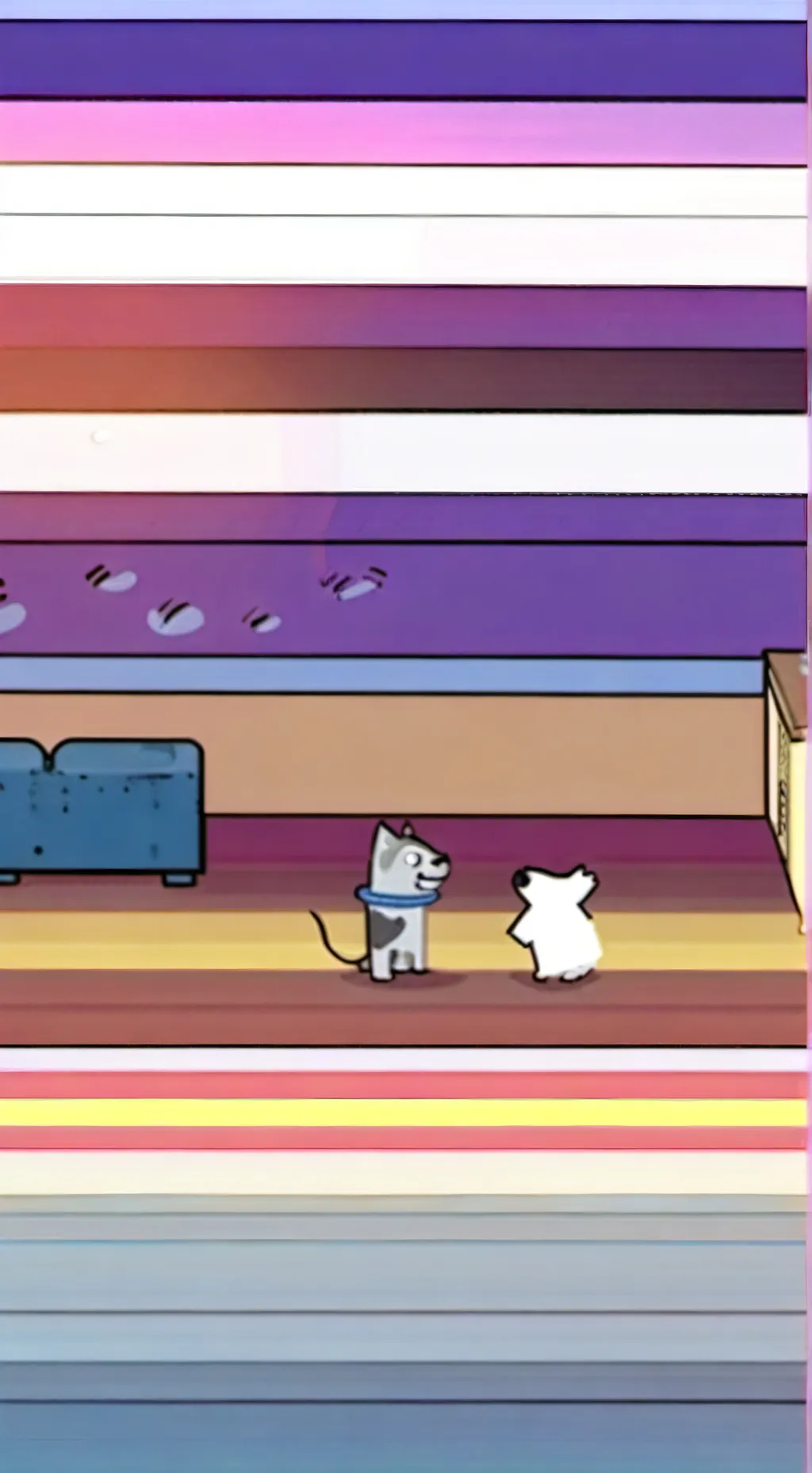 ai character: bluey background