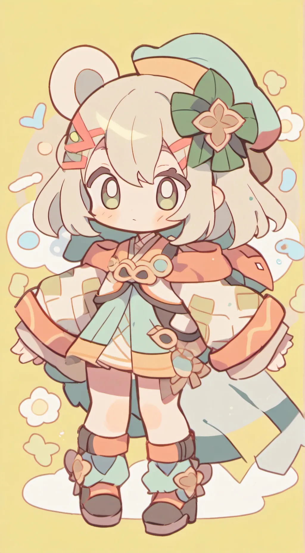 ai character: clingy girl background