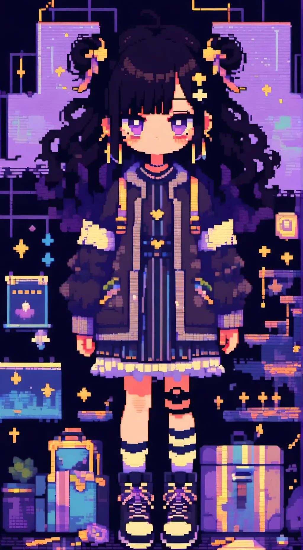 ai character: human kuromi background