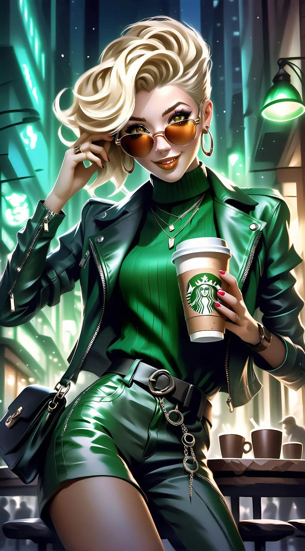 ai character: Blond Brain Teaser background