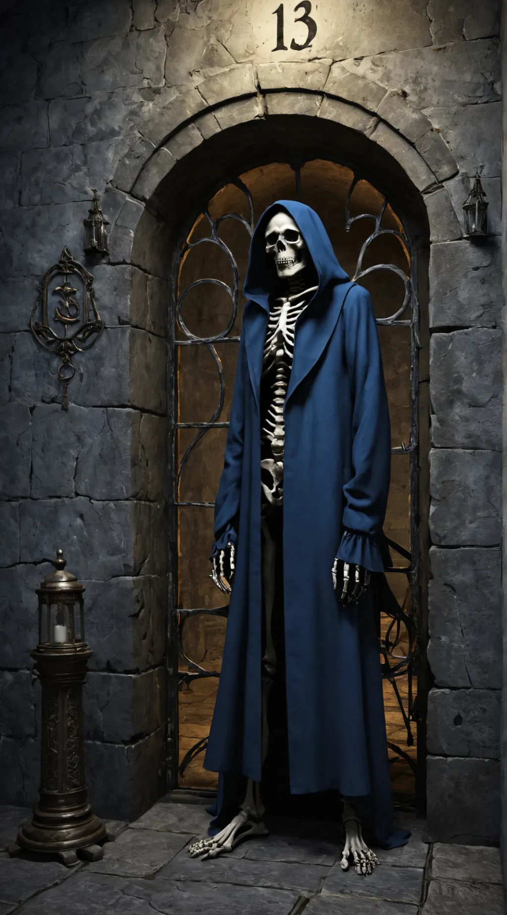 ai character: Death background