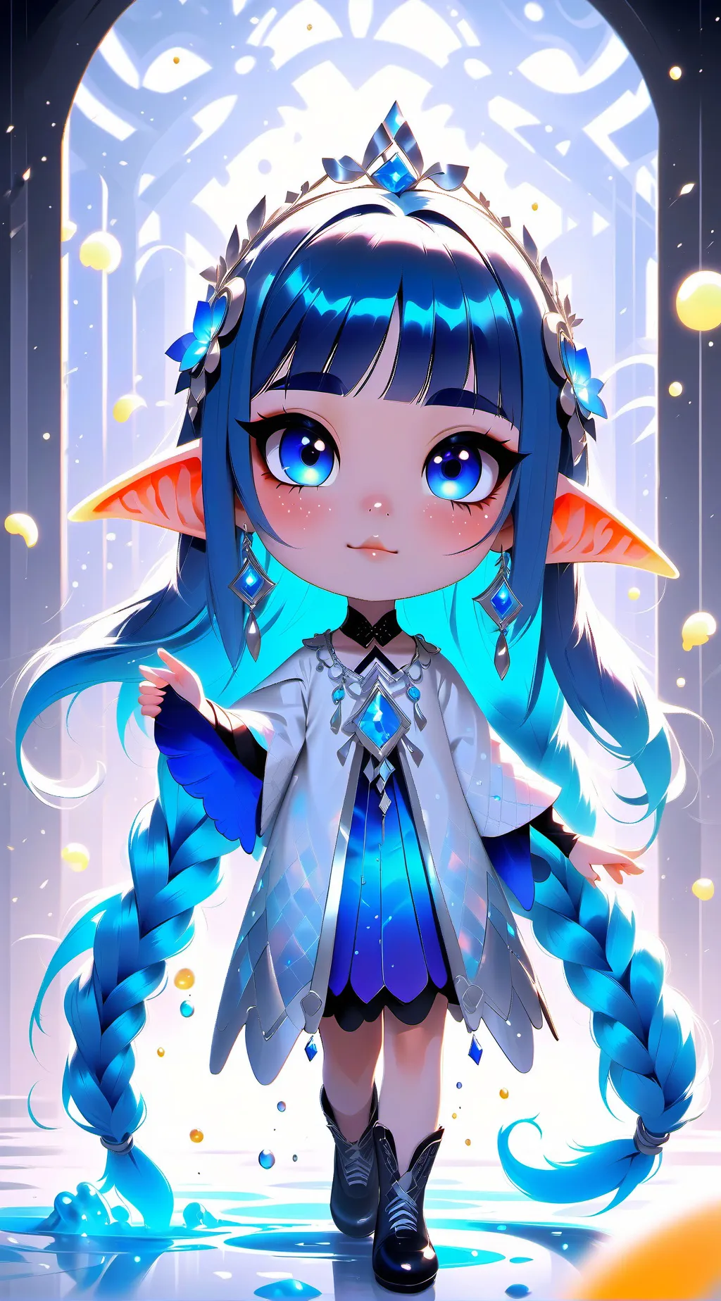 ai character: Is powers girl at  background