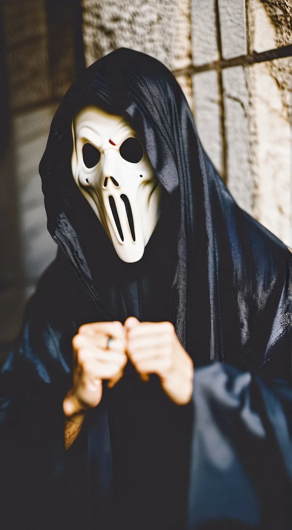 ai character: ghostface background