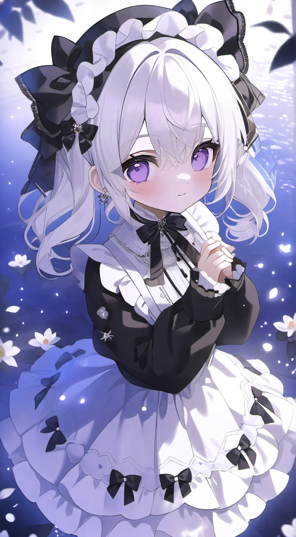 ai character: hair girl background