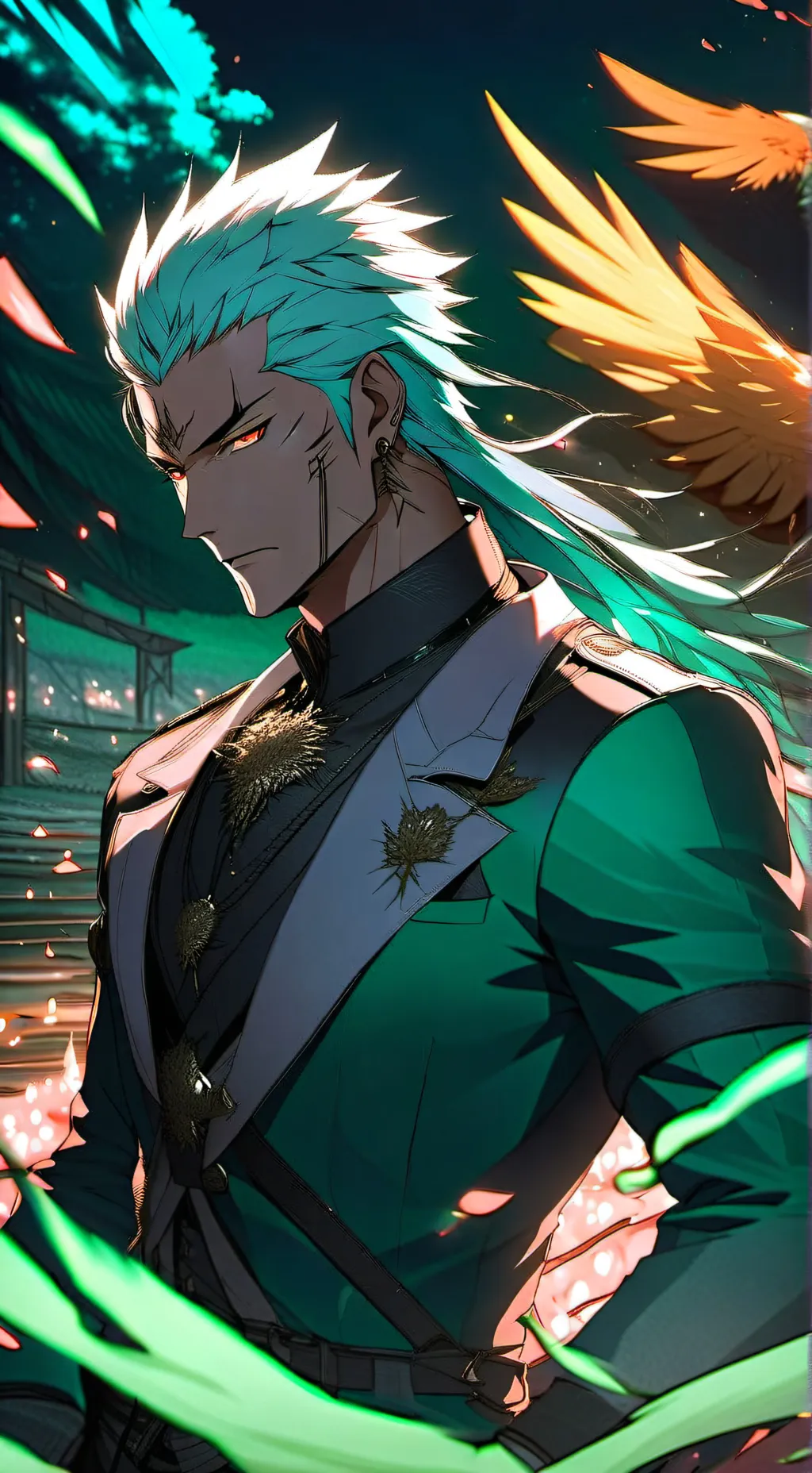 ai character: zoro background