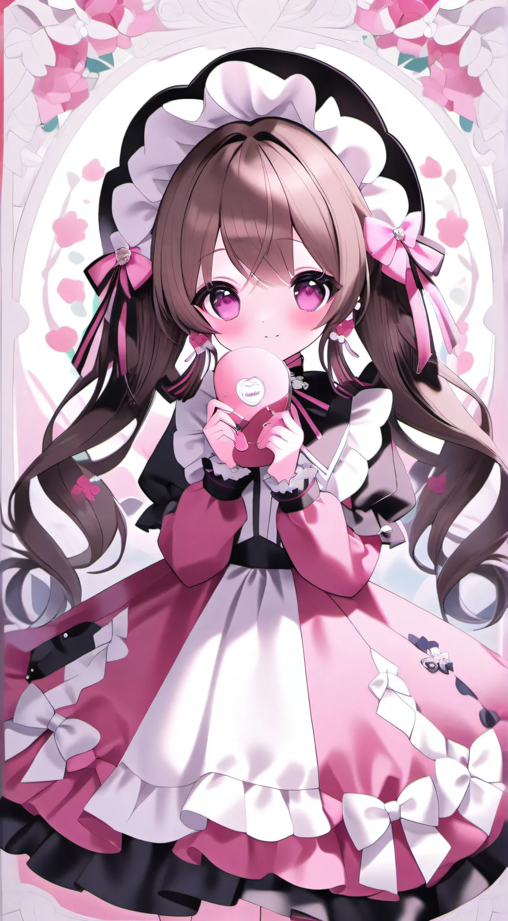 ai character: hair girl background
