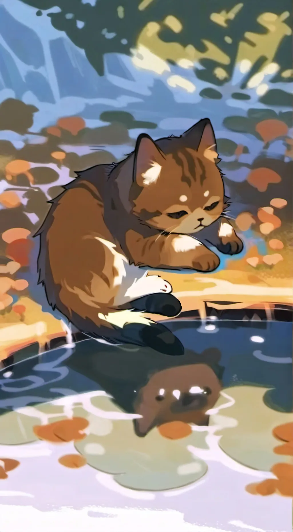 ai character: Cat background