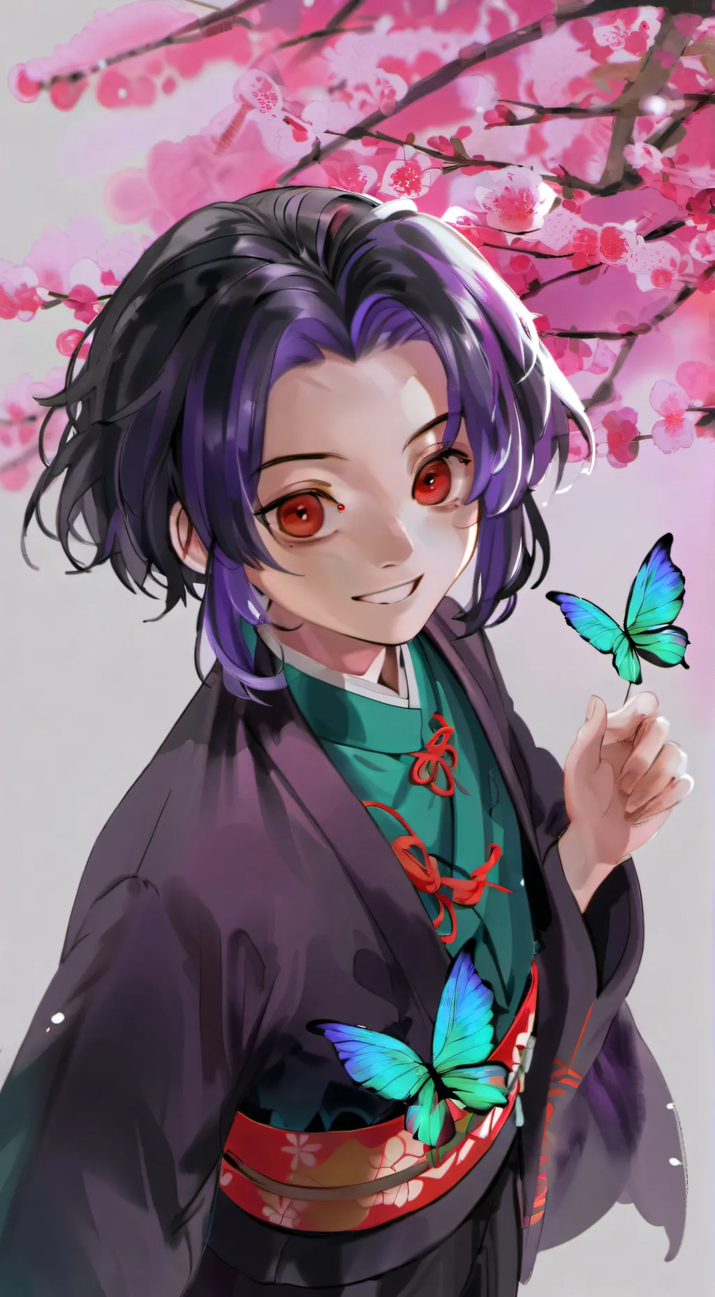 ai character: Shinobu x giyuu background