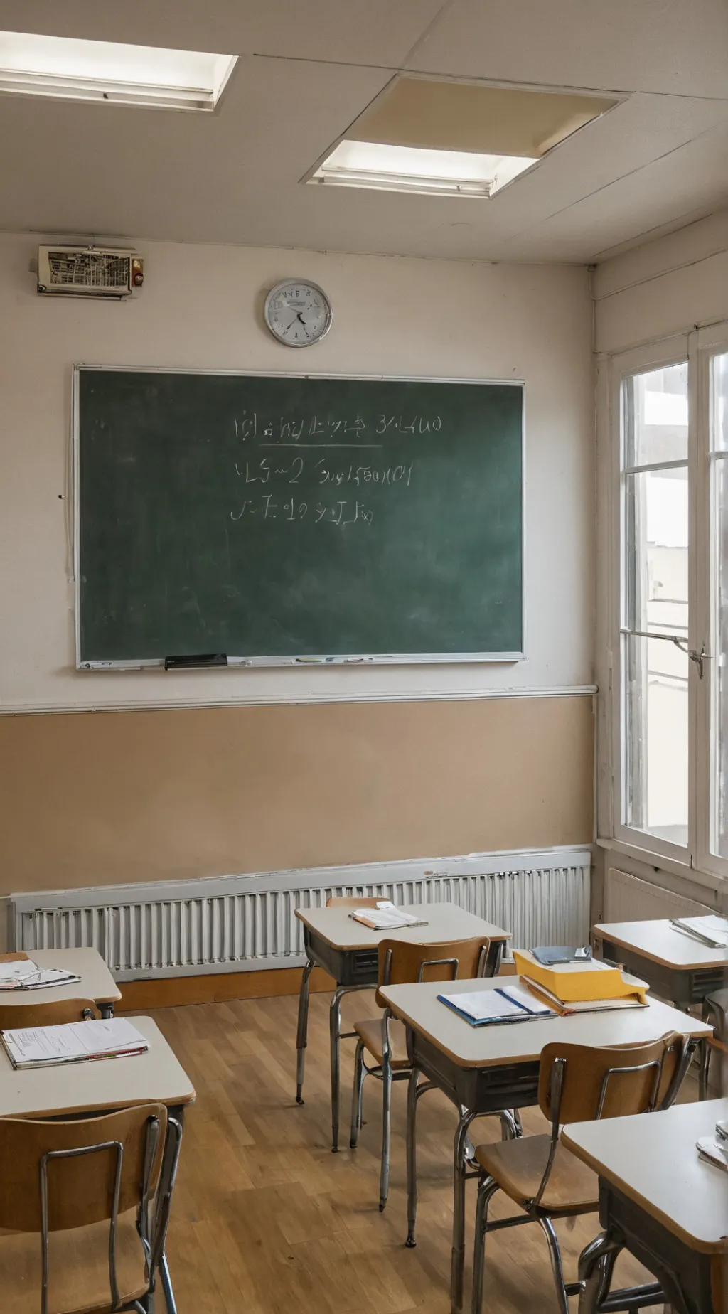 ai character: CLASSroom background