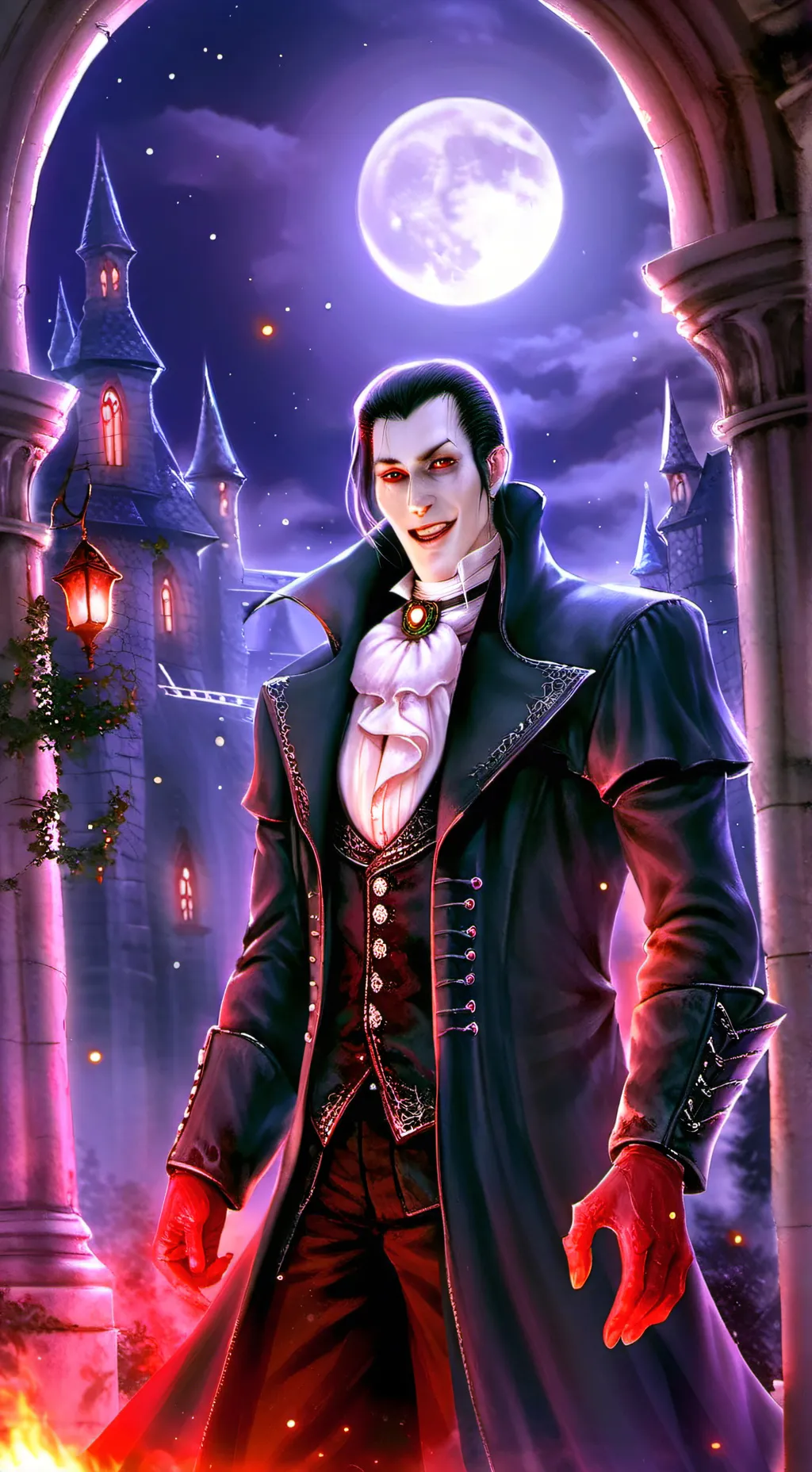 ai character: lord Dracula background