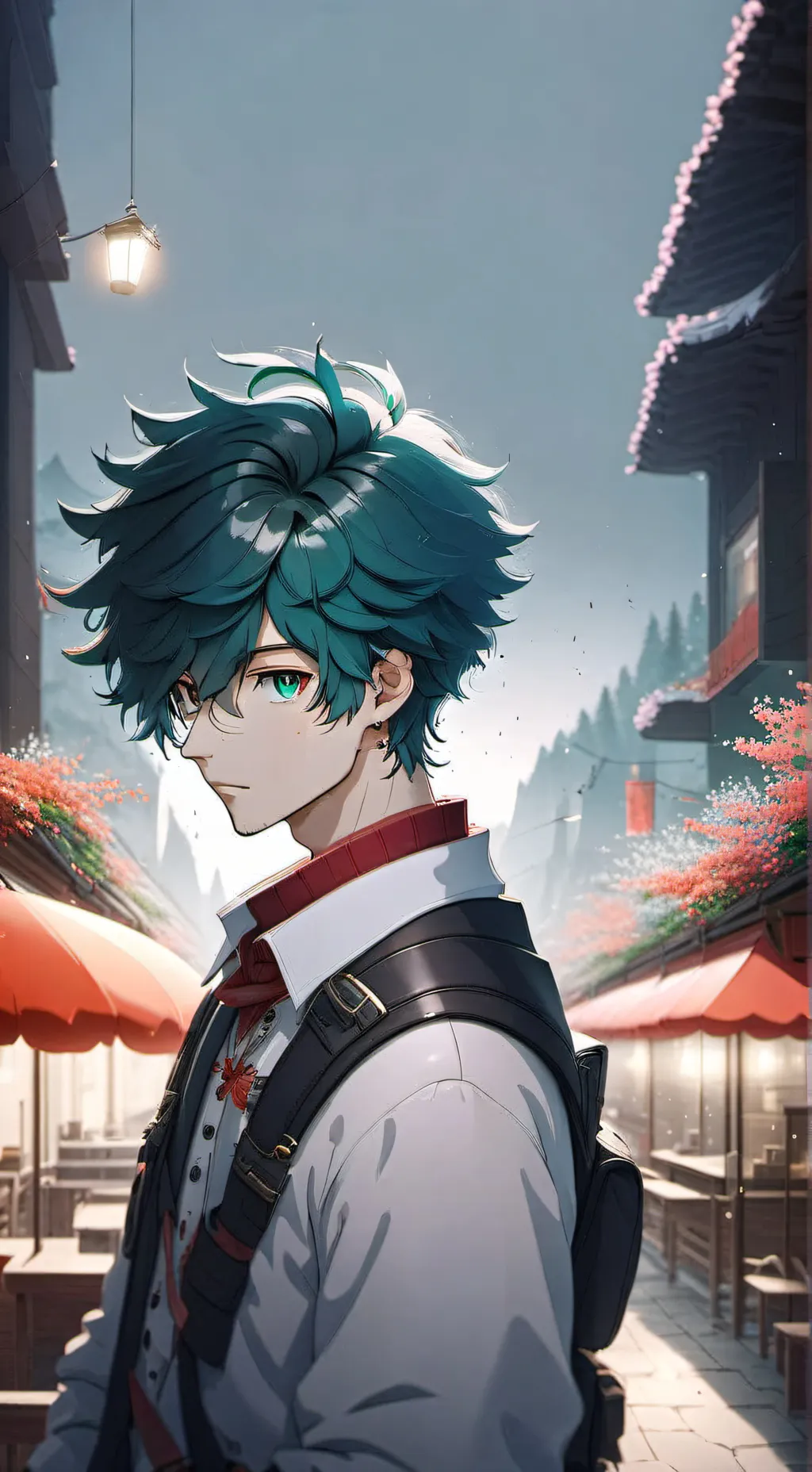 ai character: Deku background