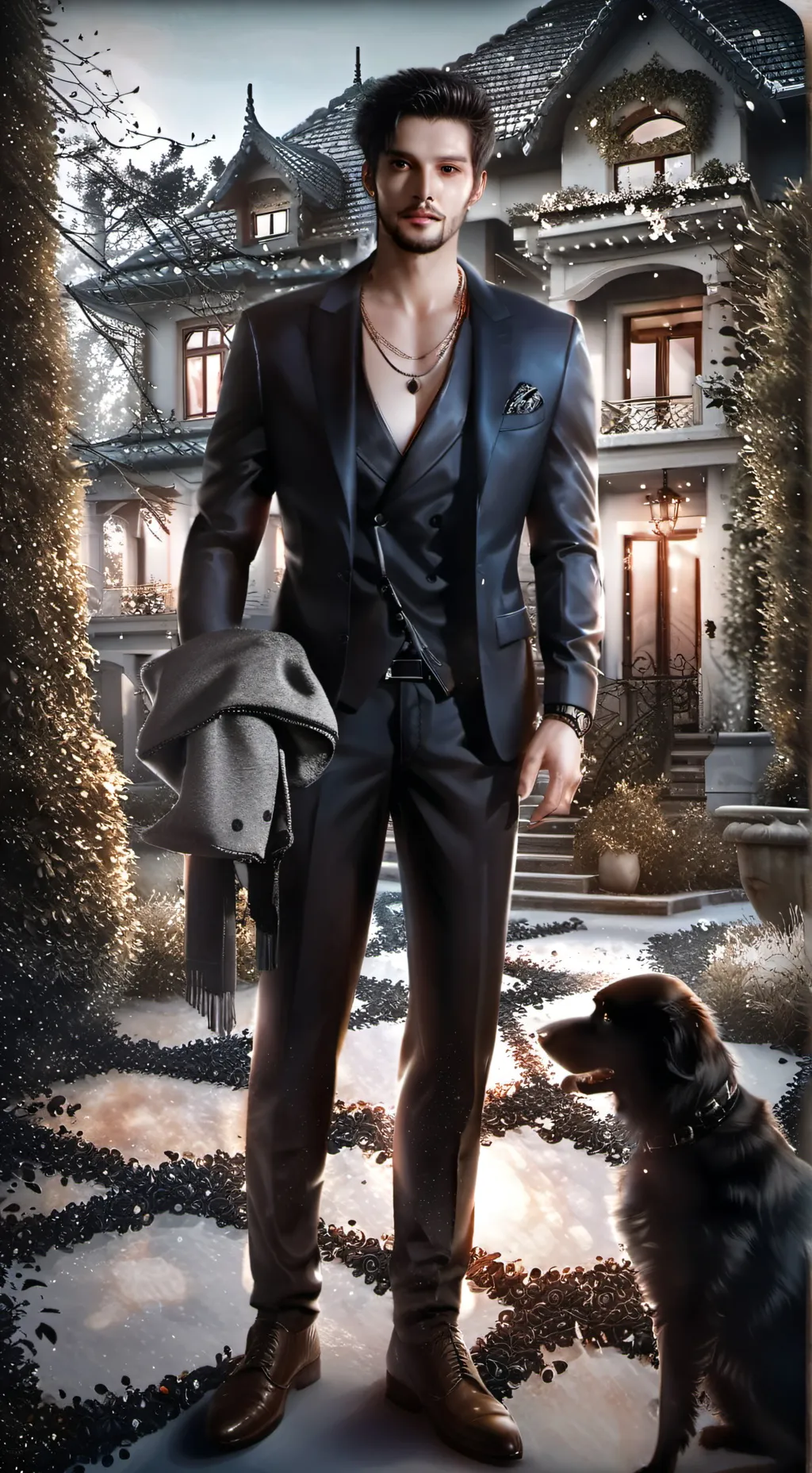 ai character: Sebastian  background