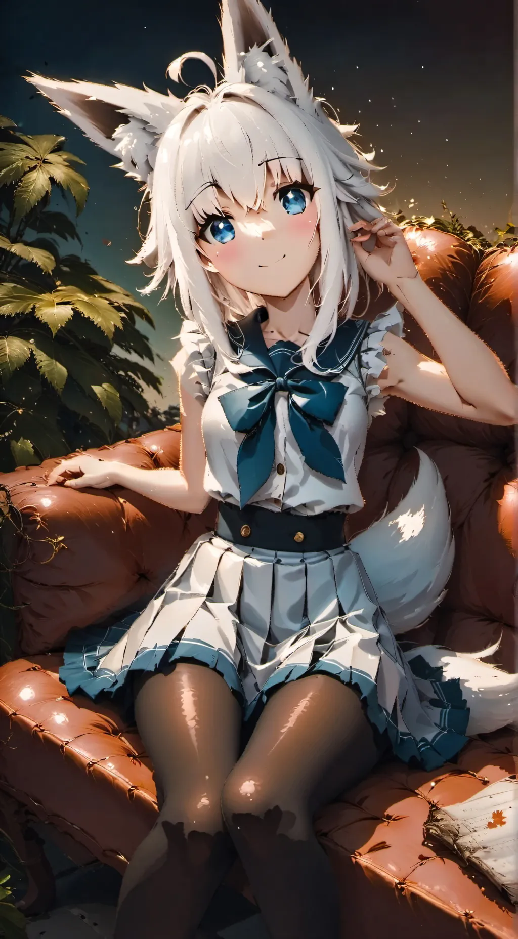 ai character: Shirakami Fubuki  background