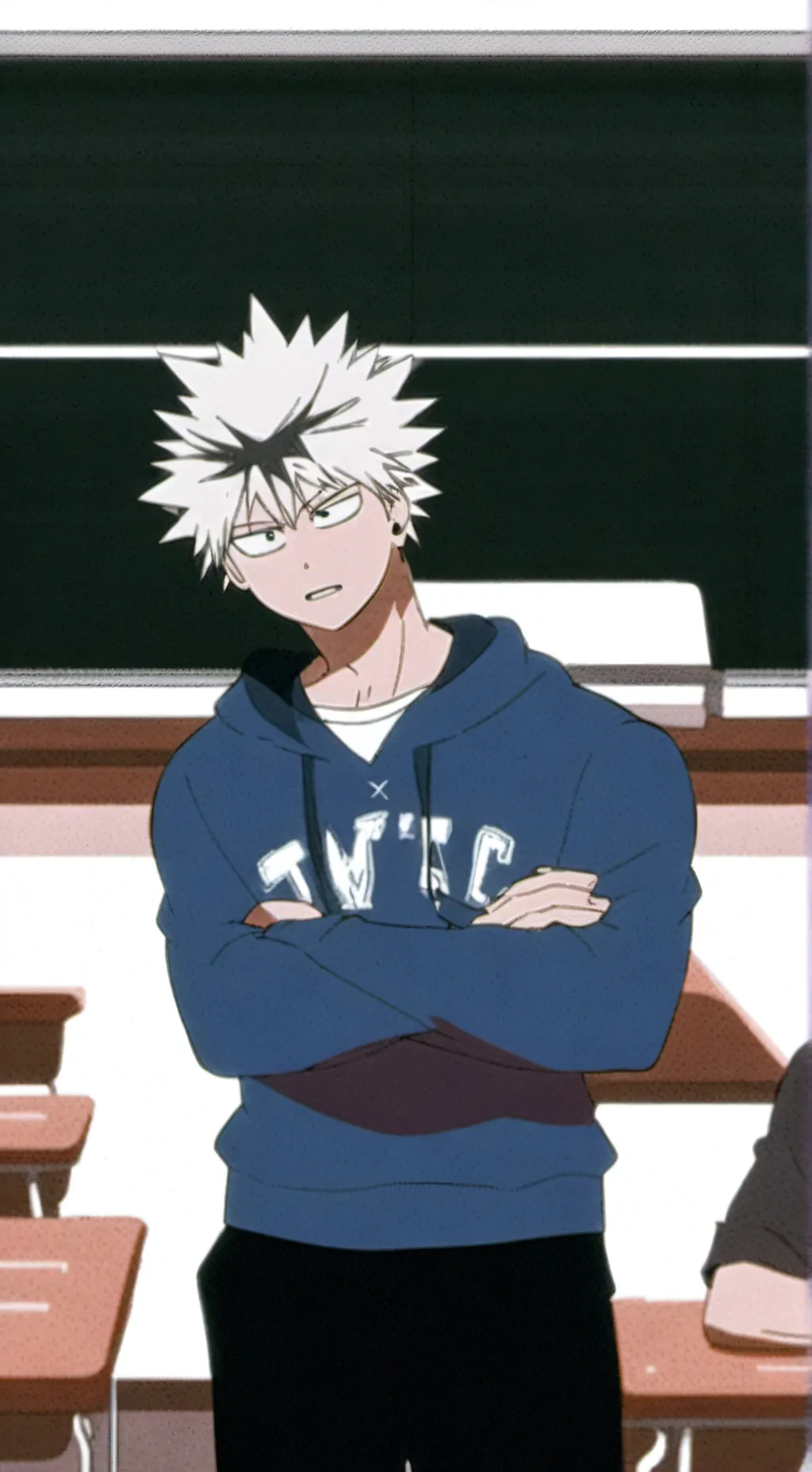 ai character: Katsuki Bakugou background