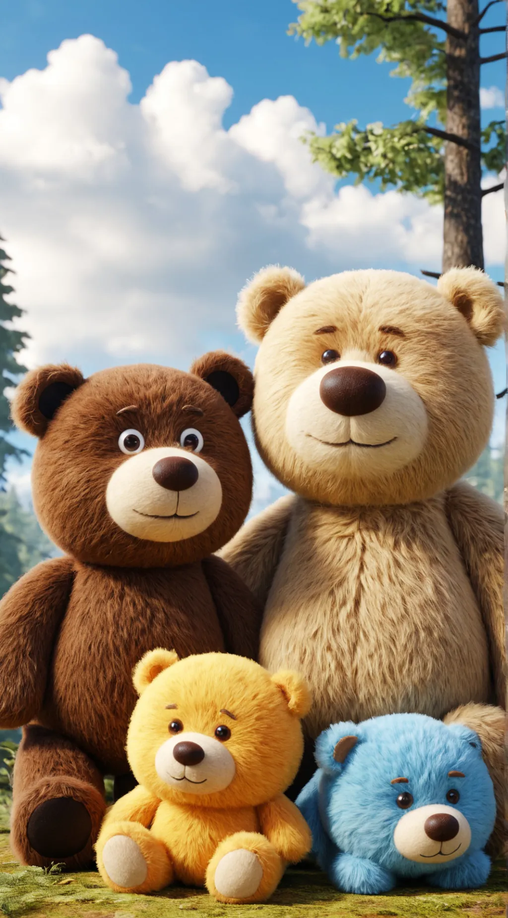 ai character: Boonie Bears background