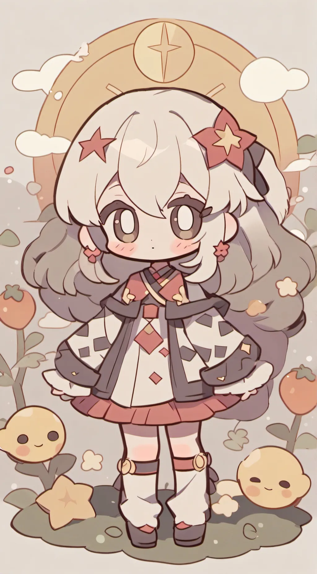 ai character: <3 himawari background