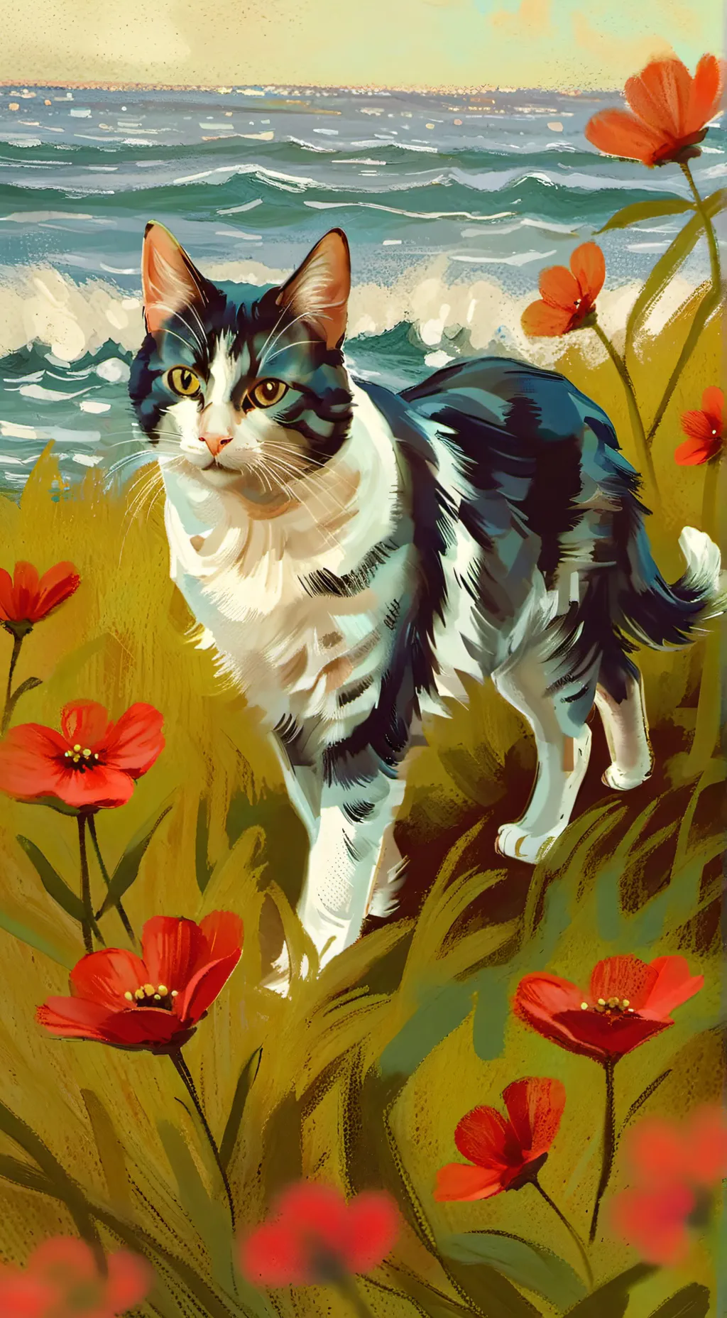 ai character: cat background