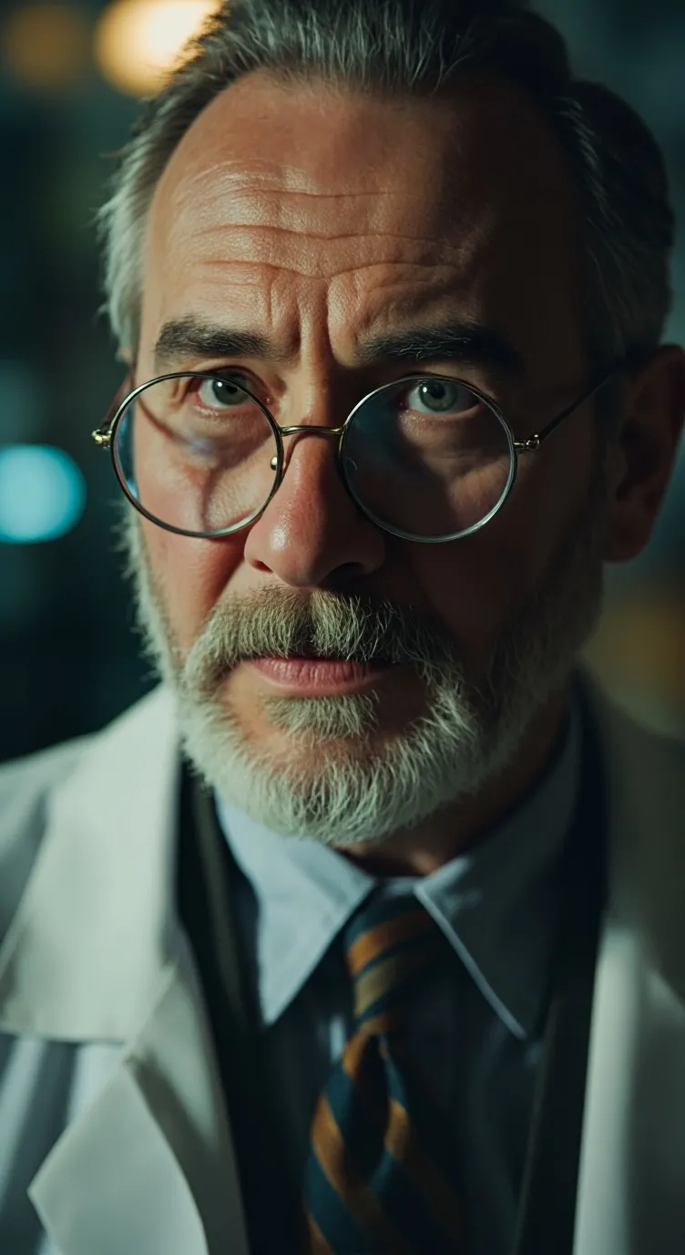 ai character: Dr meme master background