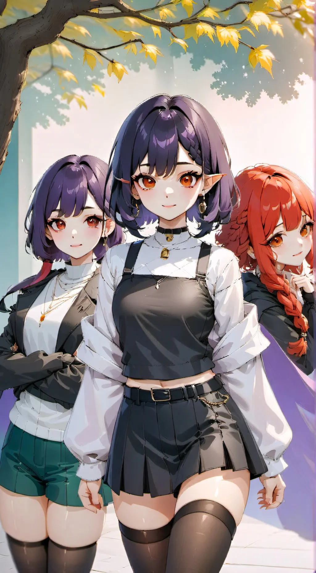 ai character: Nano, Togi and Moi background