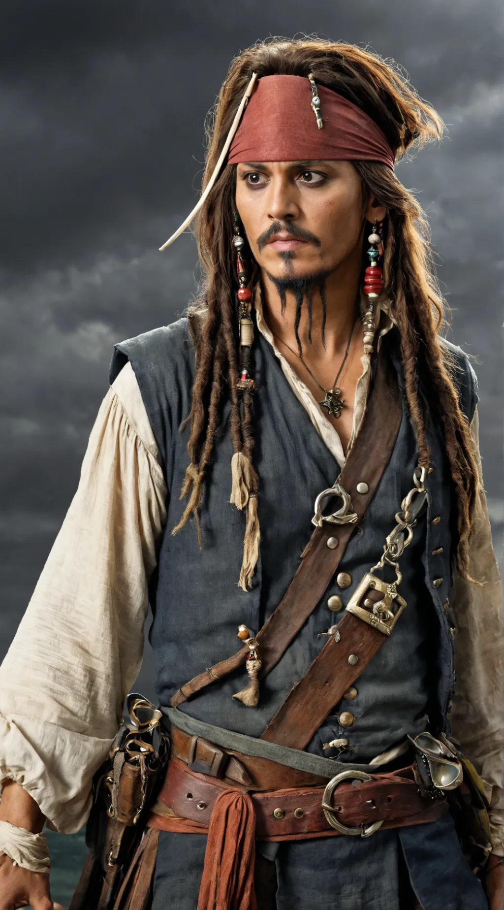 ai character: capt.jack sparrow  background