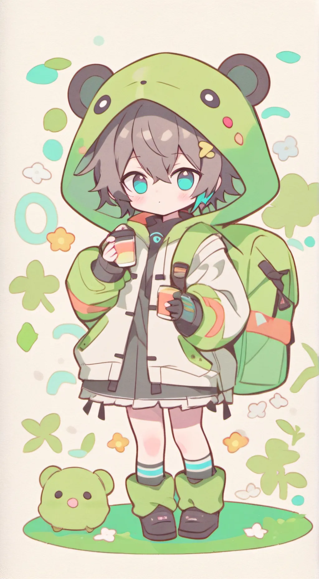 ai character: Léo  background